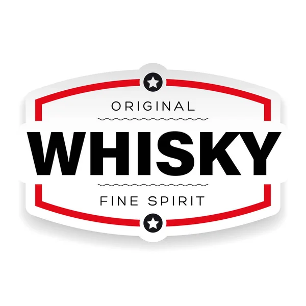Señal de etiqueta vintage de whisky — Vector de stock