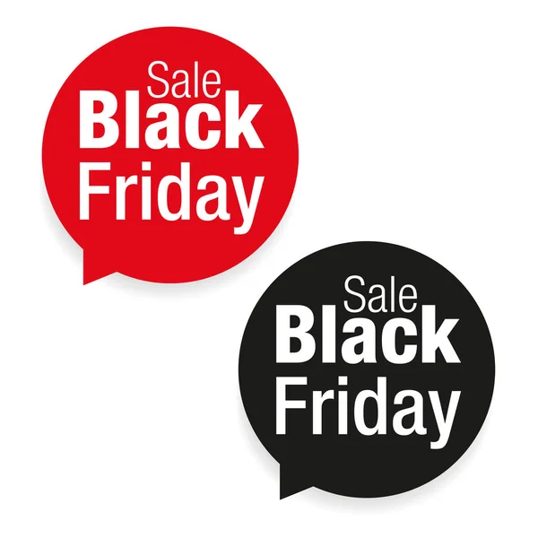 Black Friday Sale Label Vector — Stock Vector