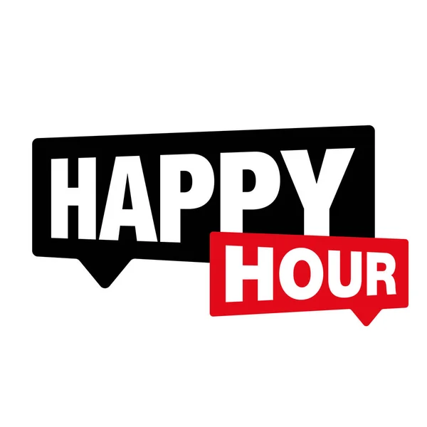 Happy Hour etiket işareti — Stok Vektör