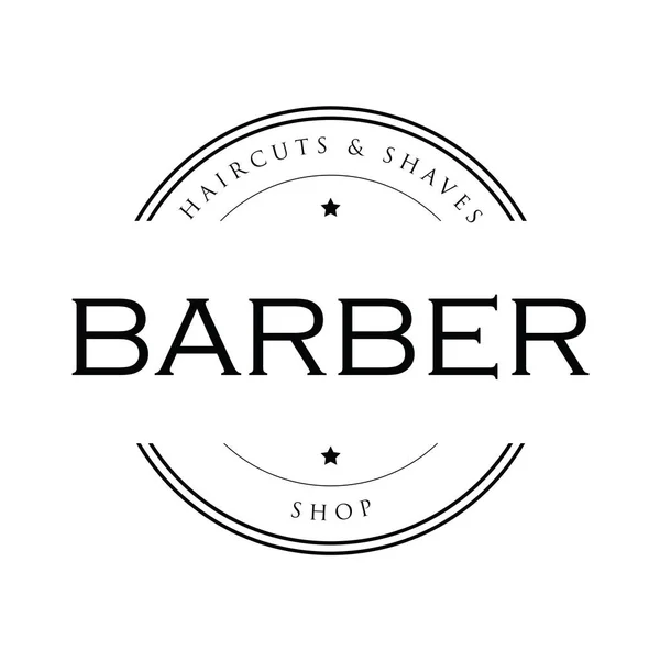 Barber vintage sign stamp — Stock Vector