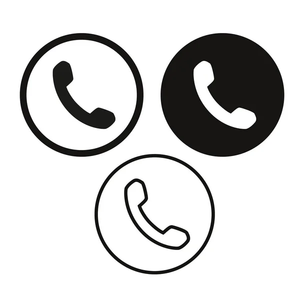 Telefoon icon set vector — Stockvector