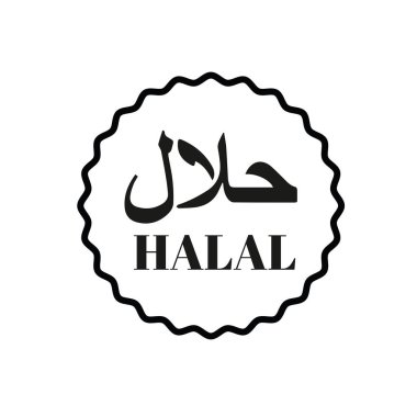 Helal gıda pul tabelası siyah