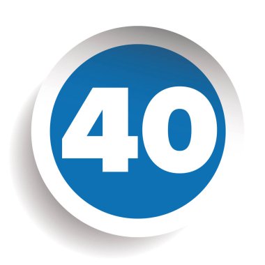 Kırk numaralı simge vektörü