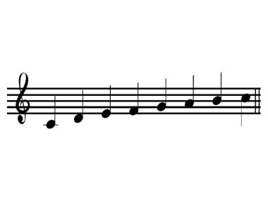 Farklı öğeler üzerinde hafif bir arka plan ile müzik notlar harika bir kavramı