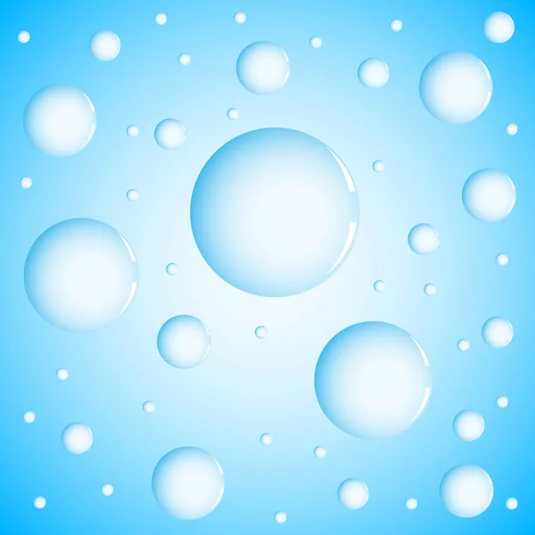 Conception Parfaite Bulles Eau Sur Fond Clair — Image vectorielle