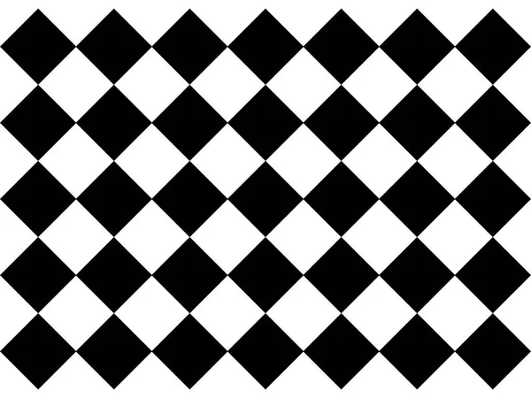黒と白のチェック模様の床タイル — ストックベクタ