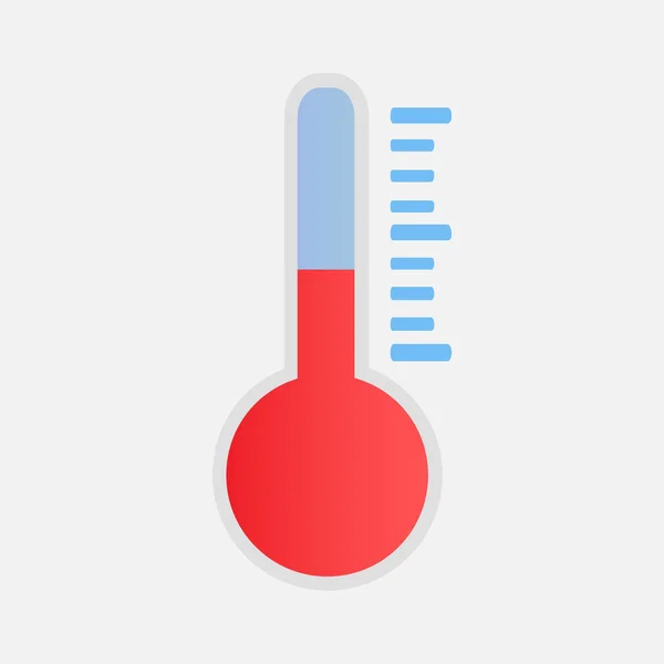 Чудовий Дизайн Термометра Світлому Фоні — стоковий вектор