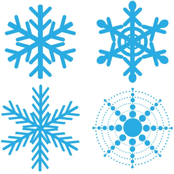 明るい背景に青い雪の壮大なデザイン — ストックベクタ