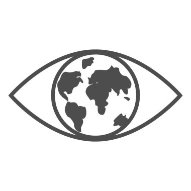 İnsan gözü Dünya gezegeninin harika kavramı