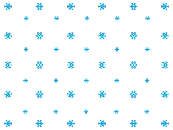 Σχεδιασμός Υπέροχο Λευκό Φόντο Μπλε Νιφάδες Χιονιού — Διανυσματικό Αρχείο