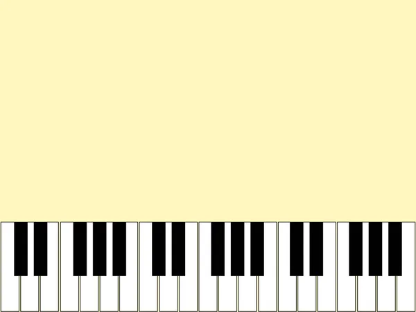 Muhteşem Açık Renkli Piyano Unsurları Ile — Stok Vektör