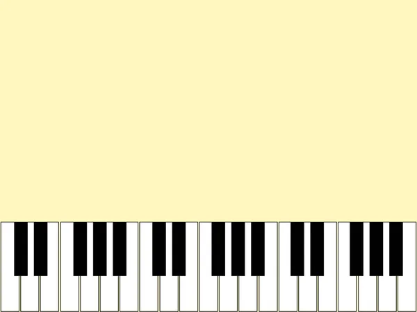 Magnífico Fondo Luz Con Elementos Del Piano — Vector de stock