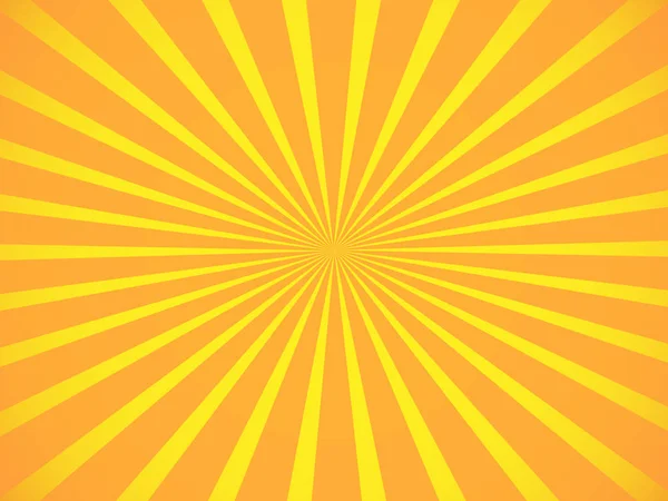 橙色和黄色圆形射线的马戏团美丽的背景概念 — 图库矢量图片