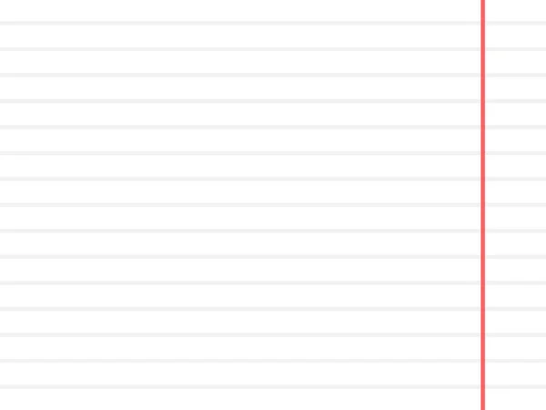 Geweldig Concept Papieren Notitieblok Met Lichte Grijze Horizontale Lijnen — Stockvector