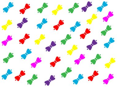 Harika beyaz arka plan tasarım renkli erkekler kelebekler ile