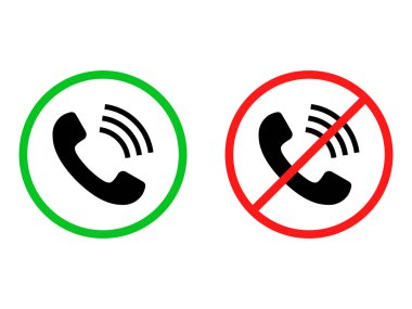 Kısıtlama ve telefon görüşmeleri beyaz bir arka plan üzerinde sağlayan mükemmel kavramı