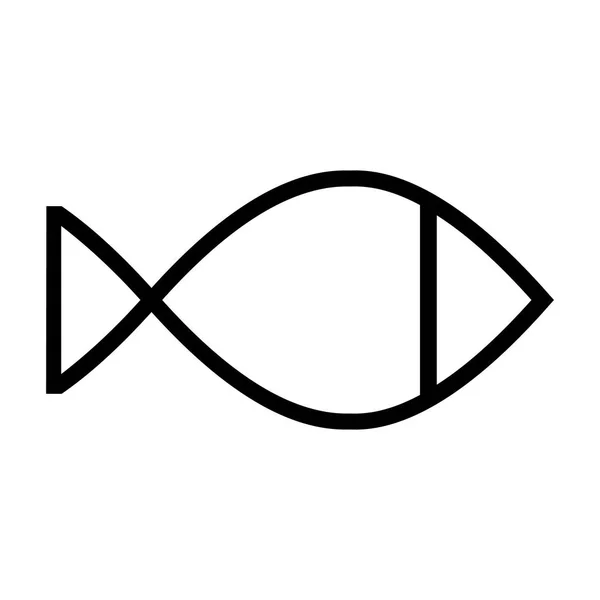 배경에 물고기의 윤곽선의 디자인 — 스톡 벡터