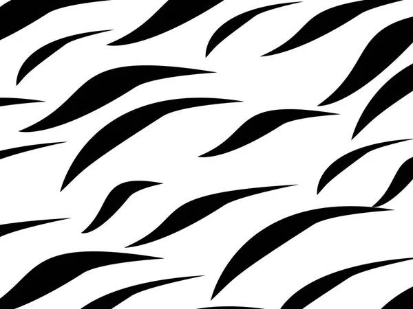 Arka Plan Siyah Beyaz Çizgili Kaplan Doku Zebra Ile — Stok Vektör