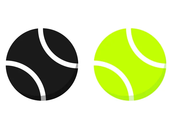 Tennis Balls Isolated White Background — Stock Vector