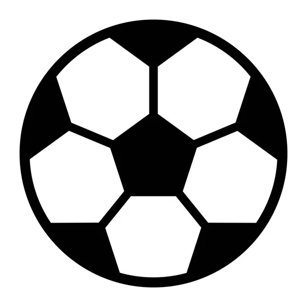 Bola Futebol Isolada Fundo Branco —  Vetores de Stock