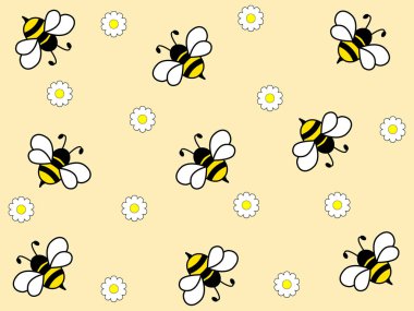 Çalışkan Arı hafif bir arka plan üzerinde harika tasarım