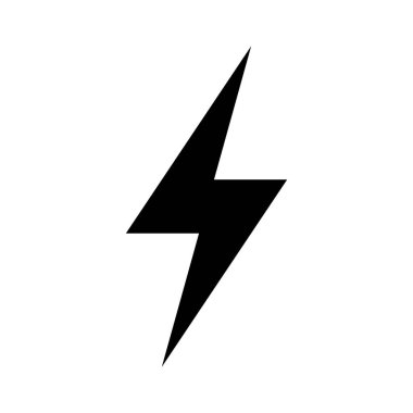 Simge, enerji güç vektör isoluted beyaz arka plan üzerinde flash