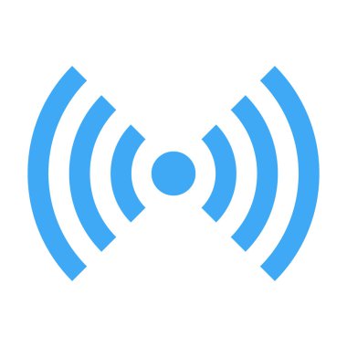 Beyaz arka plan üzerinde izole ağ sinyal simgesini