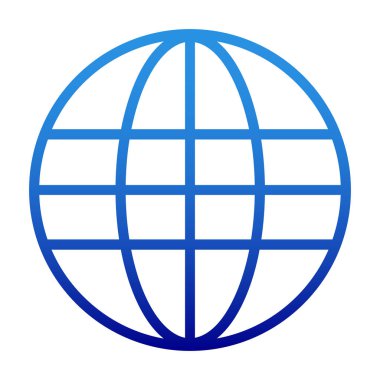 World wide web simgesi isoluted beyaz zemin üzerine