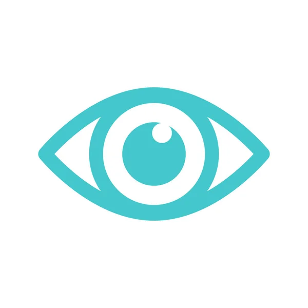 Kreatív Kék Szem Design Logo Ikonra — Stock Vector