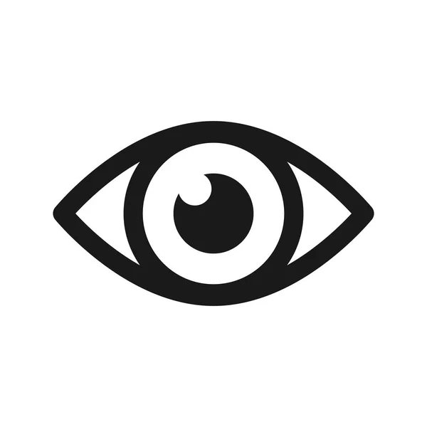 Символ Черного Глаза Белом Фоне — стоковый вектор