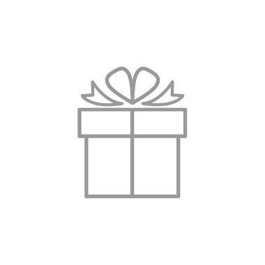 Hediye kutusu, mevcut simgesi beyaz arka plan üzerinde izole