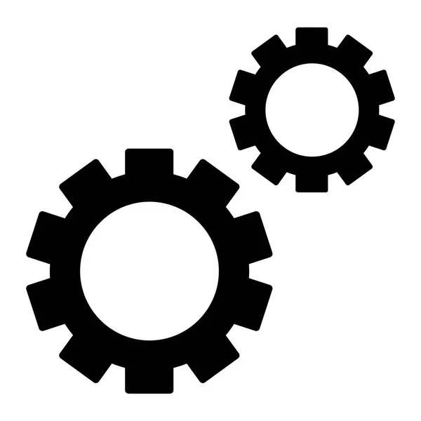 Getriebe Symbol Isoliert Auf Weißem Hintergrund — Stockvektor