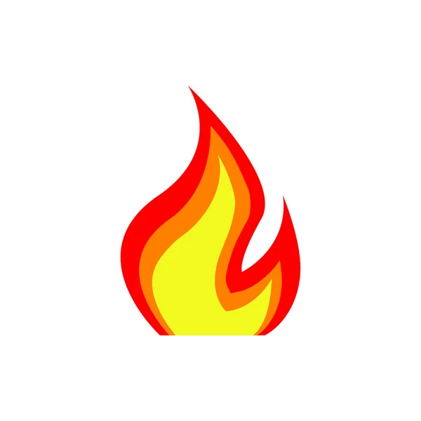 Brand Enkel Ikon Isolerad Den Vita Bakgrunden — Stock vektor