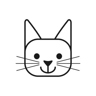 Hafif arka planda izole sevimli küçük kedi