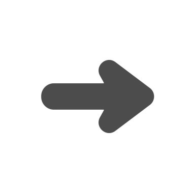 Beyaz arka planda yalıtılmış siyah ok simgesi