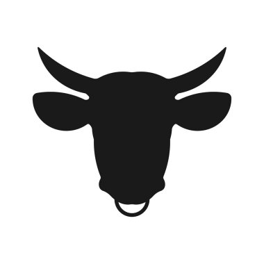 Beyaz arka planda izole edilmiş kafası simgesi