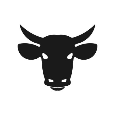 Beyaz arka planda izole edilmiş kafası simgesi