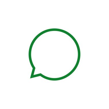 Konuşma balonu simgesi sohbet beyaz arka planda izole