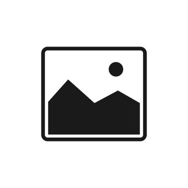 Tasarımcının ihtiyaçları için beyaz arka planda yalıtılmış resim simgesi