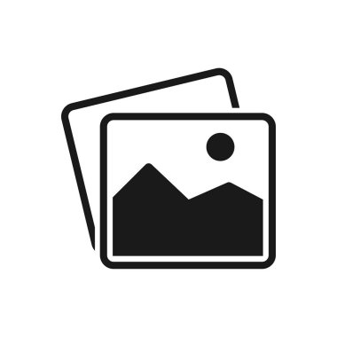 Beyaz arka planda yalıtılmış resim simgesi