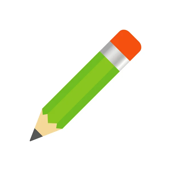 Bleistift Schreibsymbol Isoliert Auf Weißem Hintergrund — Stockvektor