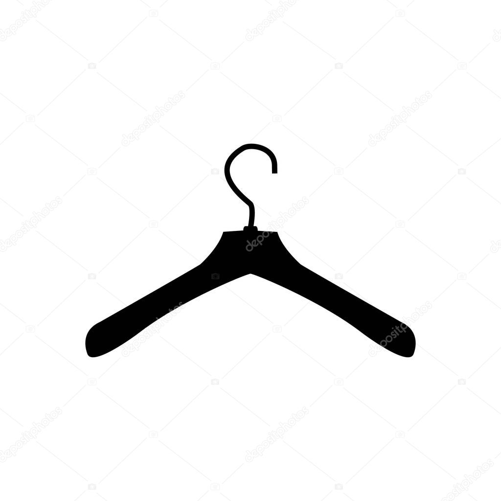 Hanger icon isolated on the white background