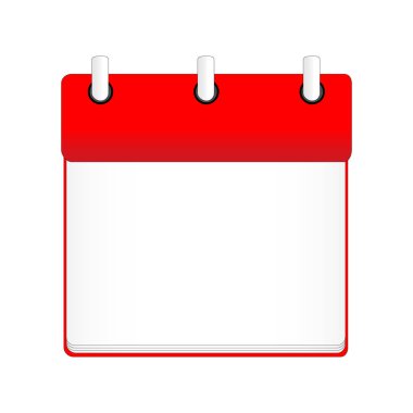 Not defteri çizgi film simgesi beyaz arkaplanda izole edildi