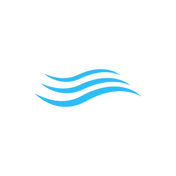 Дизайн Шаблону Логотипу Морської Хвилі Герб Океану Символ Творчої Води — стоковий вектор