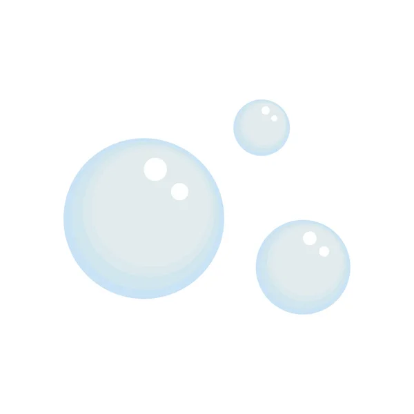 Burbuja Plana Vector Icono Azul Aislado Blanco — Archivo Imágenes Vectoriales