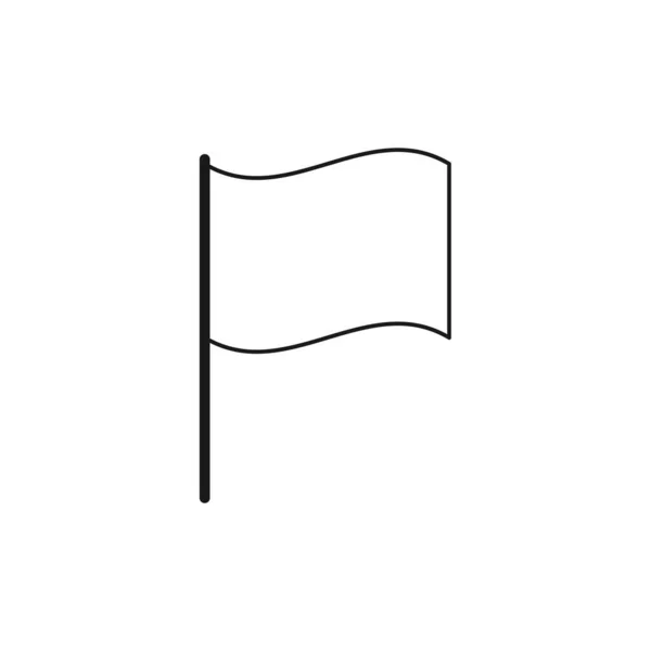 Wektor Flagi Izolowany Białym Tle — Wektor stockowy