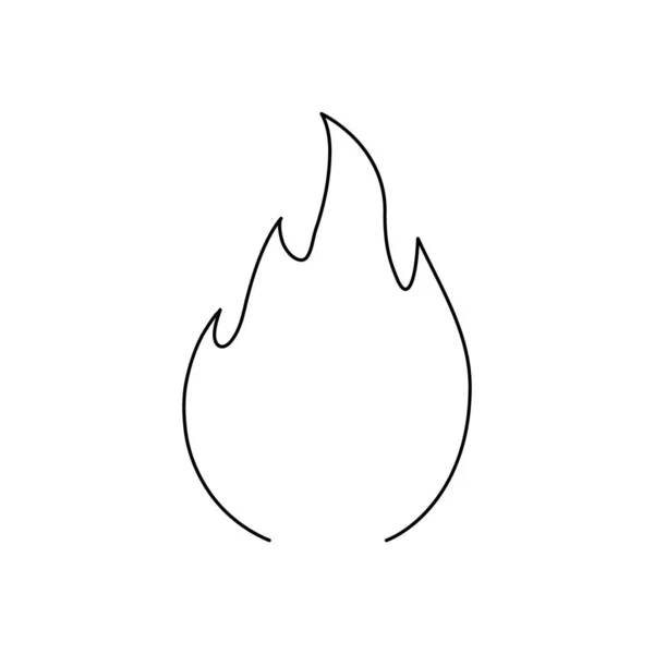 Ícone de chama de fogo 3d isolado no fundo branco renderização de