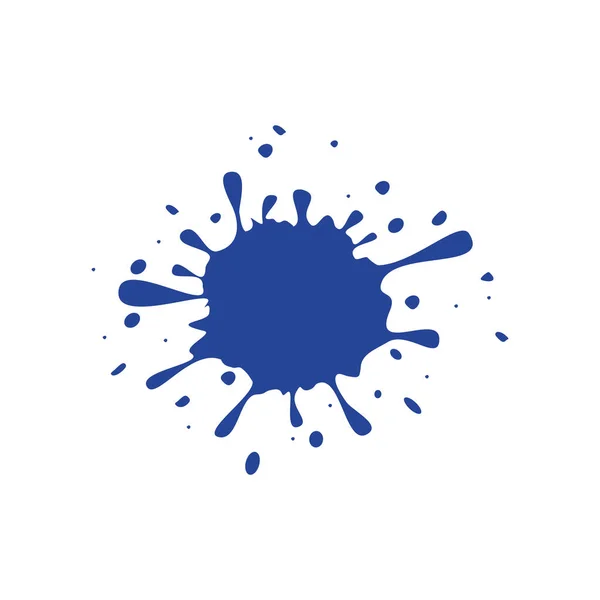 Розщеплення Векторної Ілюстрації Синьої Форми Ізольовано Білому Тлі — стоковий вектор
