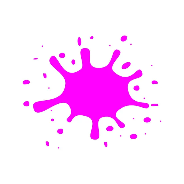 Splash Vektor Rosa Form Illustration Isoliert Auf Weißem Hintergrund — Stockvektor