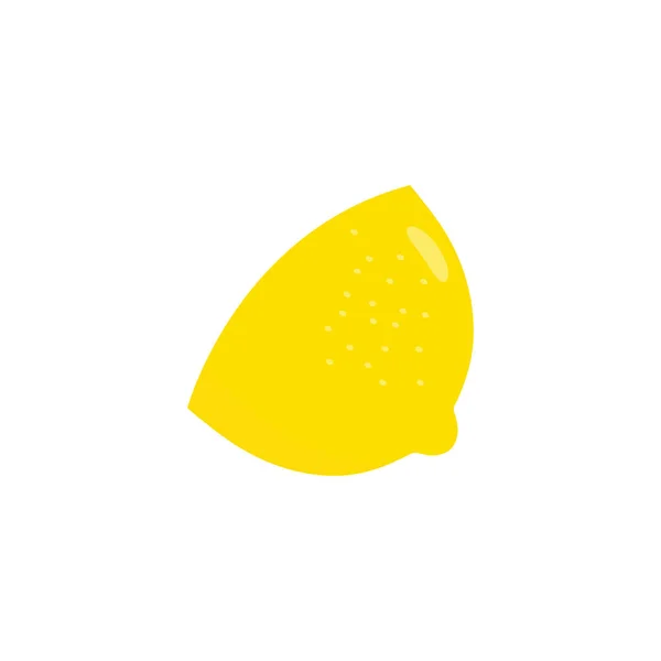 Ícone Fatia Limão Lemon Paz Vetor Ilustração Isolado Branco Saboroso —  Vetores de Stock